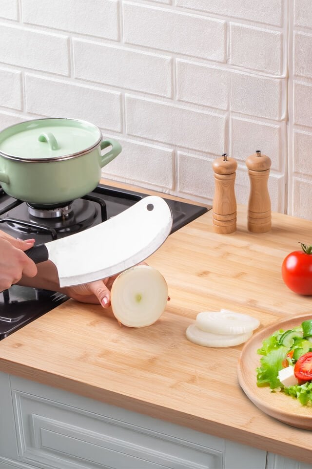 Porsima 3330 Ev Tipi Çok Amaçlı Mutfak Satırı - Salata, Soğan ve Pizza Doğrama Bıçağı