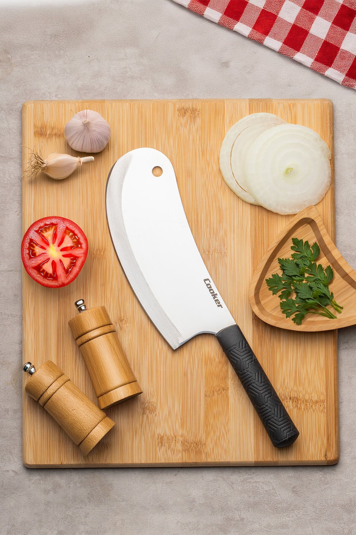 Porsima 3330 Ev Tipi Çok Amaçlı Mutfak Satırı - Salata, Soğan ve Pizza Doğrama Bıçağı