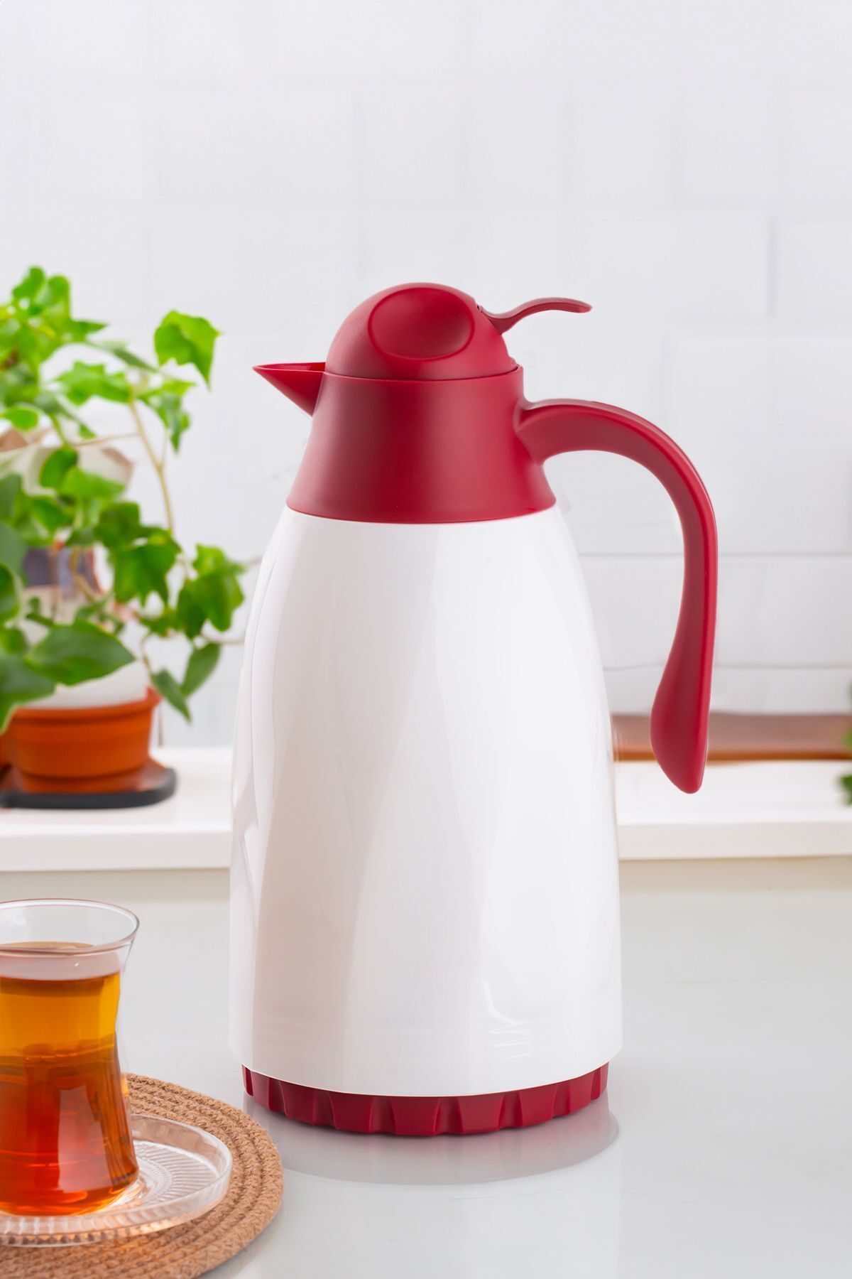 Porsima 2099 Magenta Cam Termos - Beyaz-1,3 L
