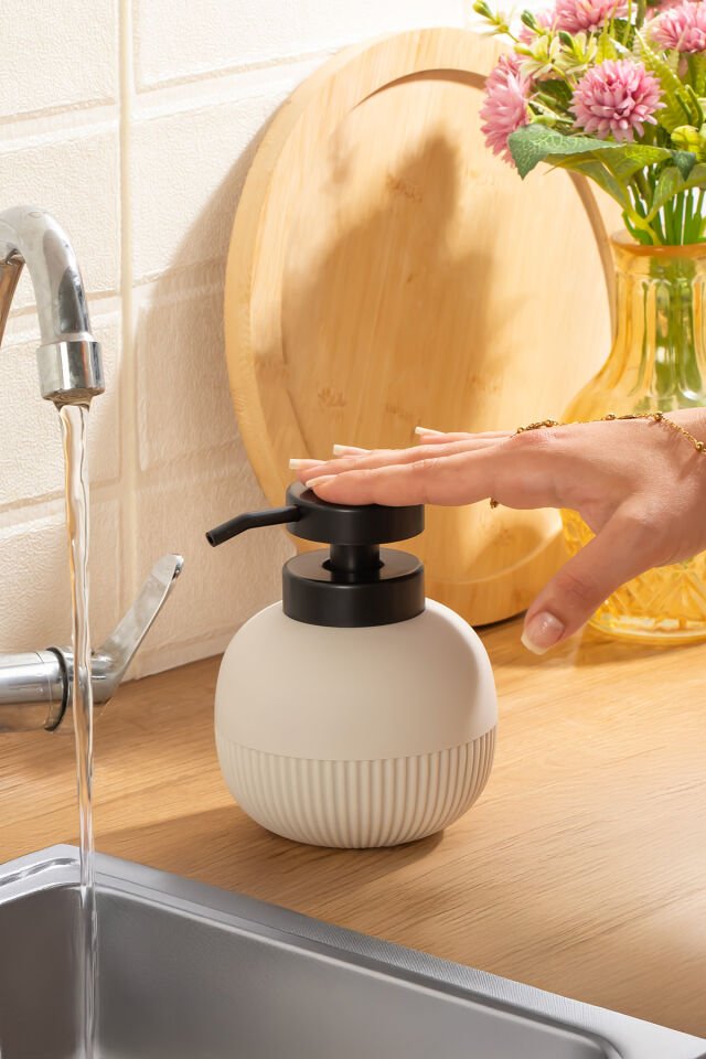 Porsima 3120 Banyo ve Mutfak Sıvı Sabunluk 450ML Taupe