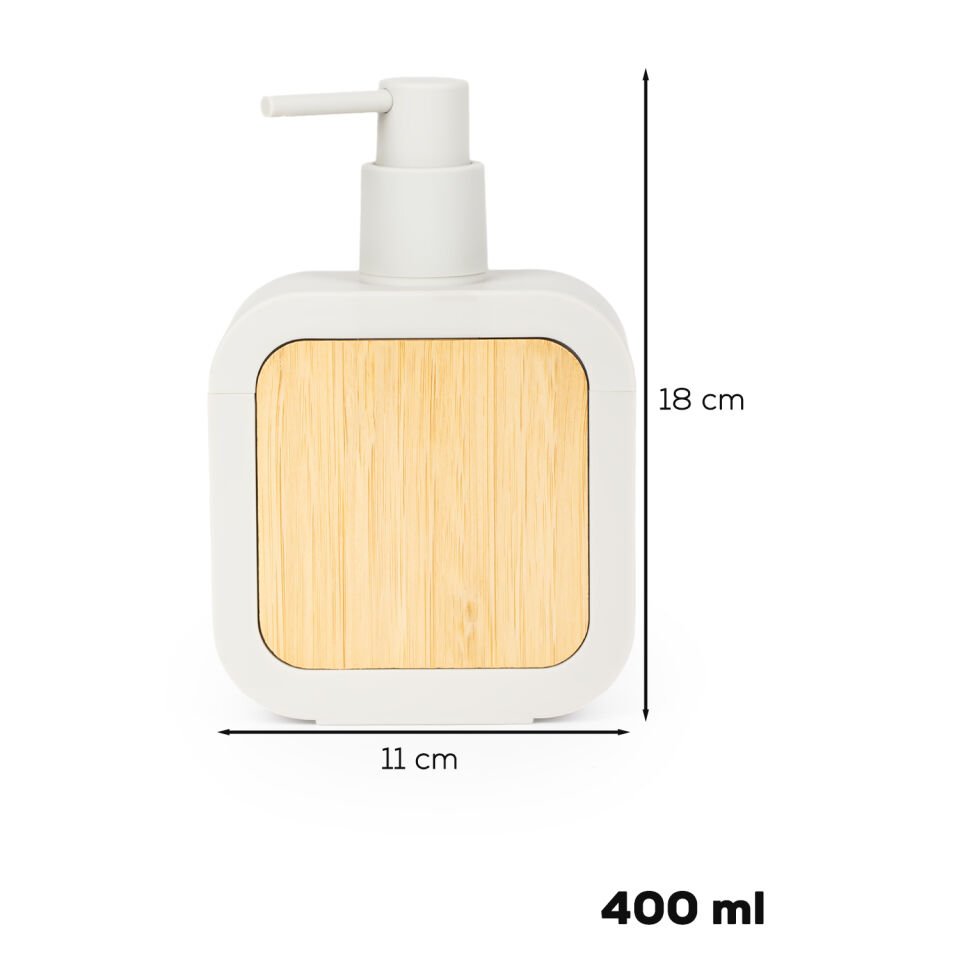 Porsima 3151 Banyo ve Mutfak Sıvı Sabunluk 400ML Taupe-Ahşap
