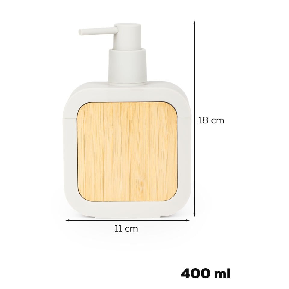 Porsima 3151 Banyo ve Mutfak Sıvı Sabunluk 400ML Taupe-Ahşap