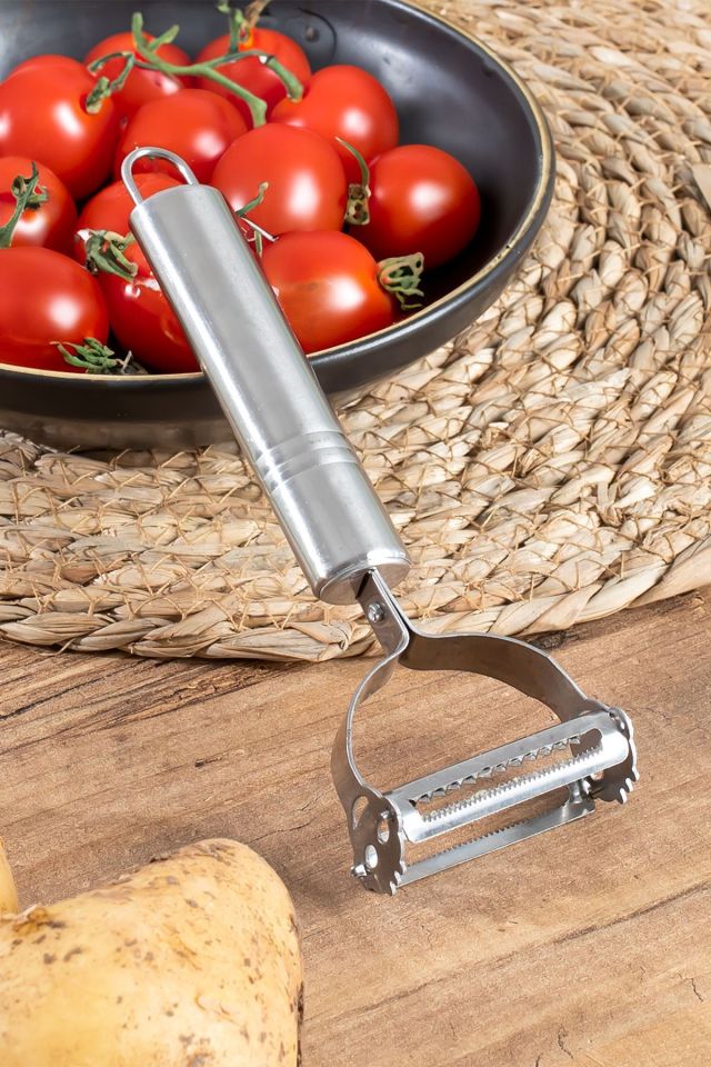 Porsima 16563-11 Paslanmaz Çelik Inox Meyve Sebze Soyacak Çok Amaçlı Jülyen Dilimleyici