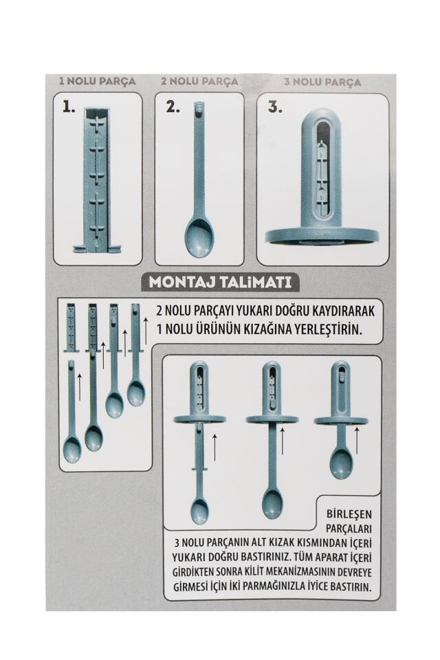 Porsima 4365 7li Kaydırmalı Kaşıklı Sızdırmaz Kapaklı Etiketli Yağlıklı Baharatlık Seti - Saklama Kabı