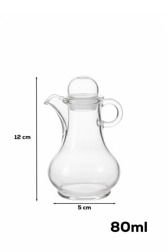 Porsima Pbt-570 Kapaklı Akrilik Yağlık Sirkelik Yağdanlık 80 ml