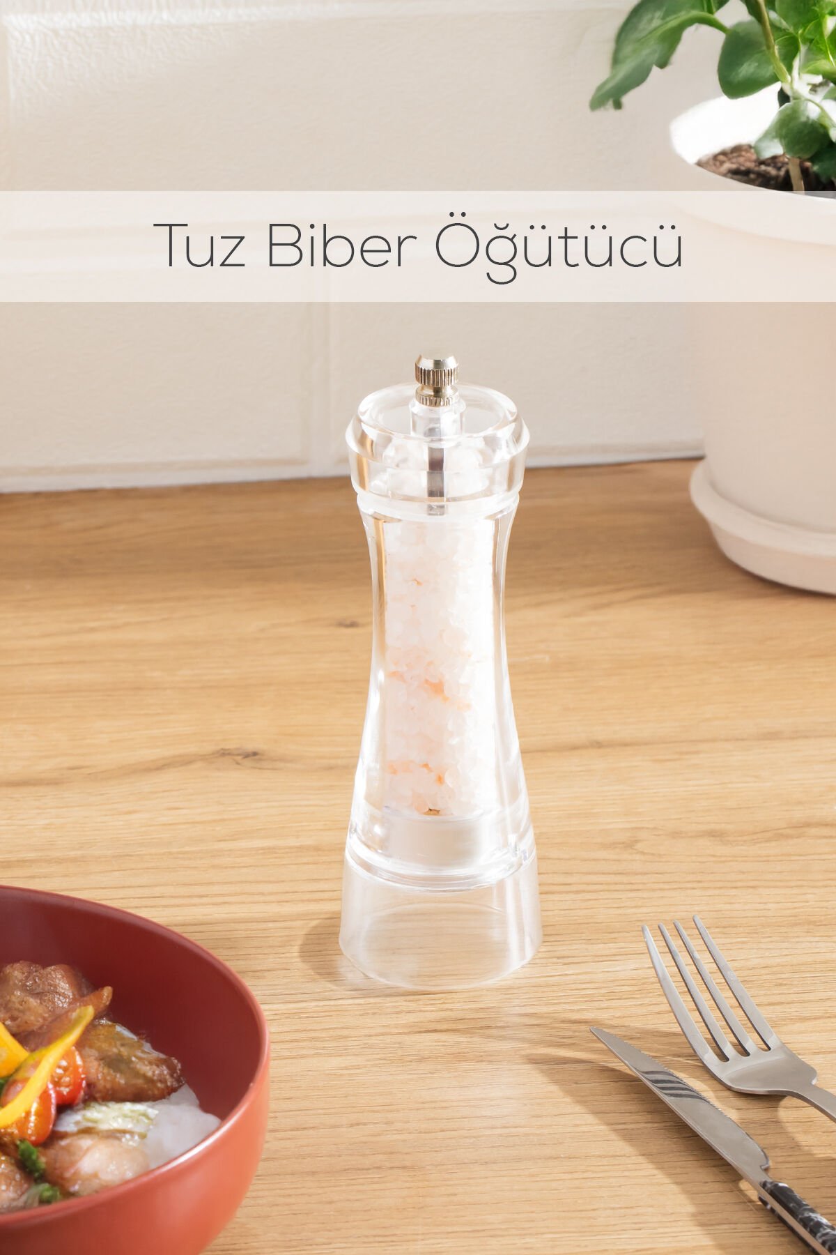 Porsima 181002 Baharat Öğütücü Değirmen Baharat Değirmeni El Değirmeni Tuz Karabiber Öğütücü Baharatlık