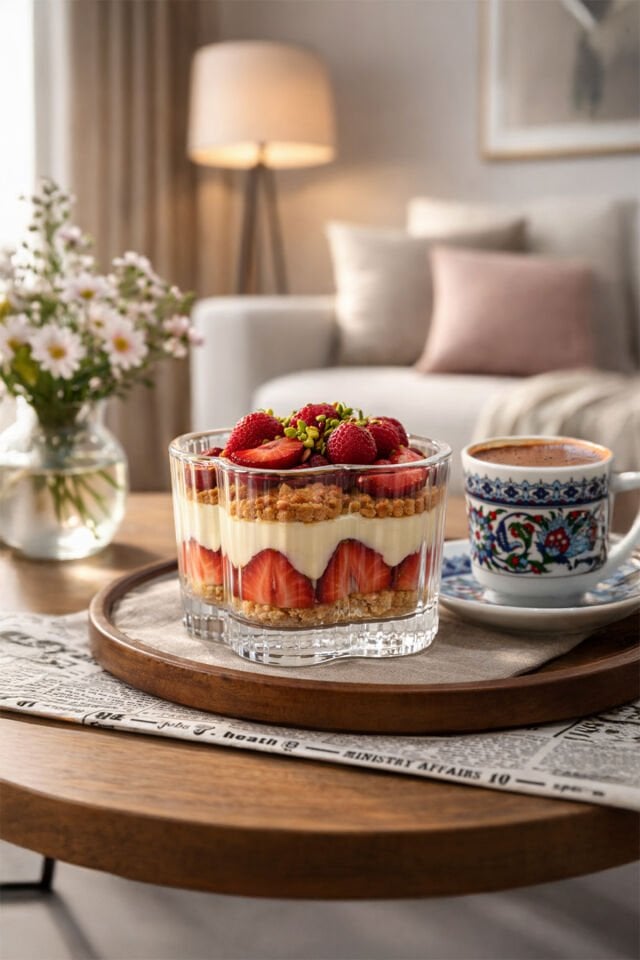 Porsima Ryg7061 Flower 6lı Cam Kase Puding Magnolya Tatlı Ve Dondurma Kasesi Kahvaltılık Kase Seti Çerez Kasesi 6x7,5cm Şeffaf