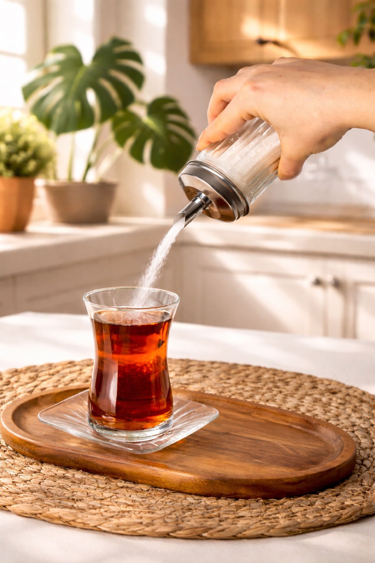 Porsima Dhz90131 Cam Akıtmalı Salla Dök Şekerlik - Toz Şekerlik - 200ml Şeffaf