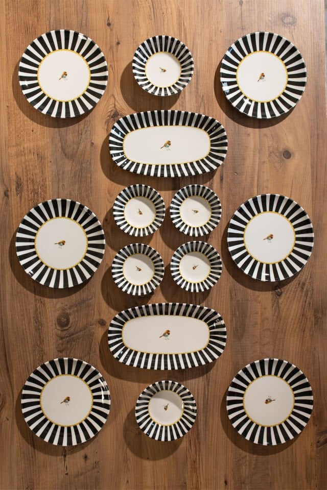 Porsima 4273 Pure 14 Parça Porselen Kahvaltı Seti 6 Kişilik Kahvaltı Takımı