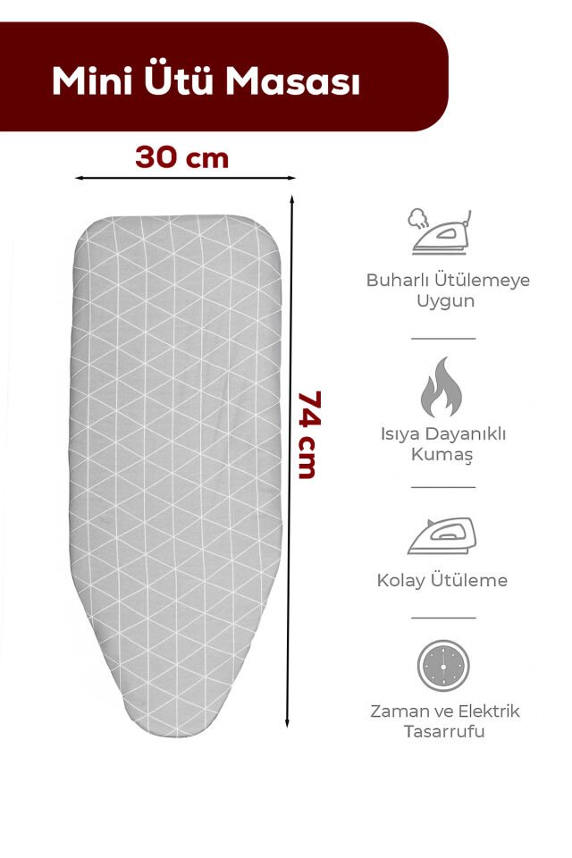 Porsima 15120-2 Smart Mini Seyahat Portatif Katlanabilir Ayaklı Ütü Masası