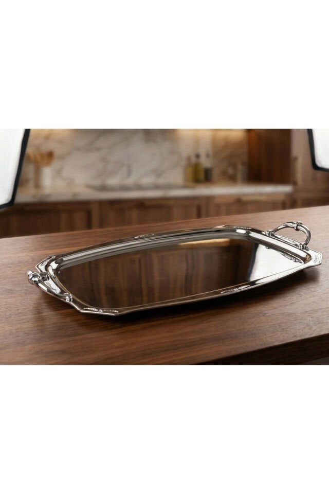 Özkent K-642 Gelincik Büyük Boy Çay Servis Sunum Tepsisi