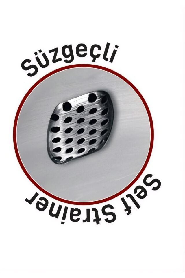 Özkent K-316 Marmaris Mega Çaydanlık Takımı - Bakalit Kulplu Paslanmaz Çelik Çaydanlık Seti Siyah