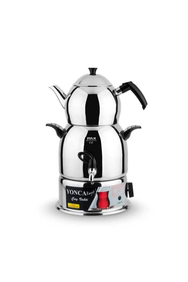 Yonca 4 L Elektrikli Semaver Çay Makinesi Siyah