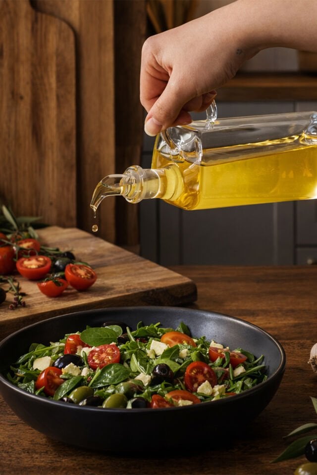 Porsima 408 Kare Borosilikat Cam Yağdanlık Yağlık Sirkelik 400ml