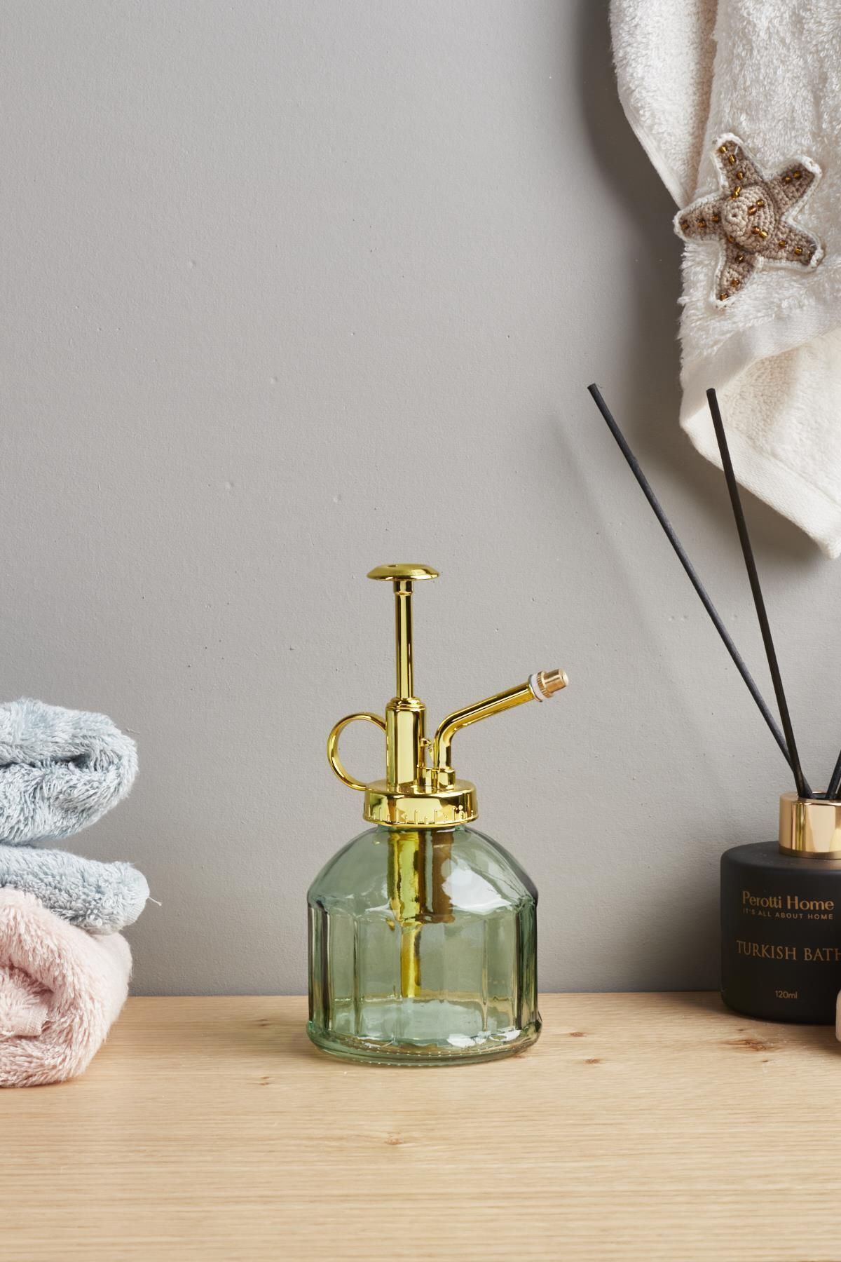 Perotti Vintage Cam Bitki Sulama Şişesi 250 ML Yeşil