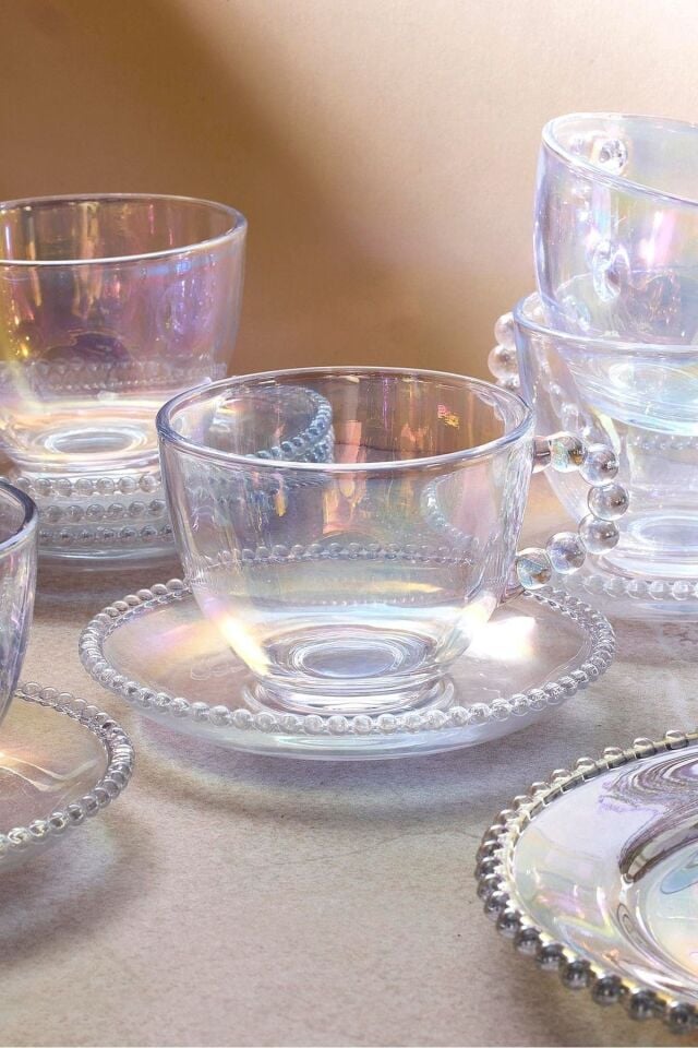 Perotti 12601 12 Parça 6 lı Çay Fincanı Cam Fincan Takımı Fincan Seti