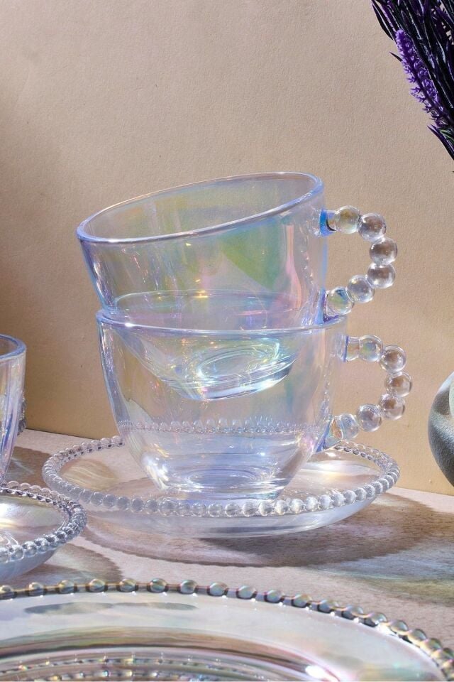 Perotti 12601 12 Parça 6 lı Çay Fincanı Cam Fincan Takımı Fincan Seti