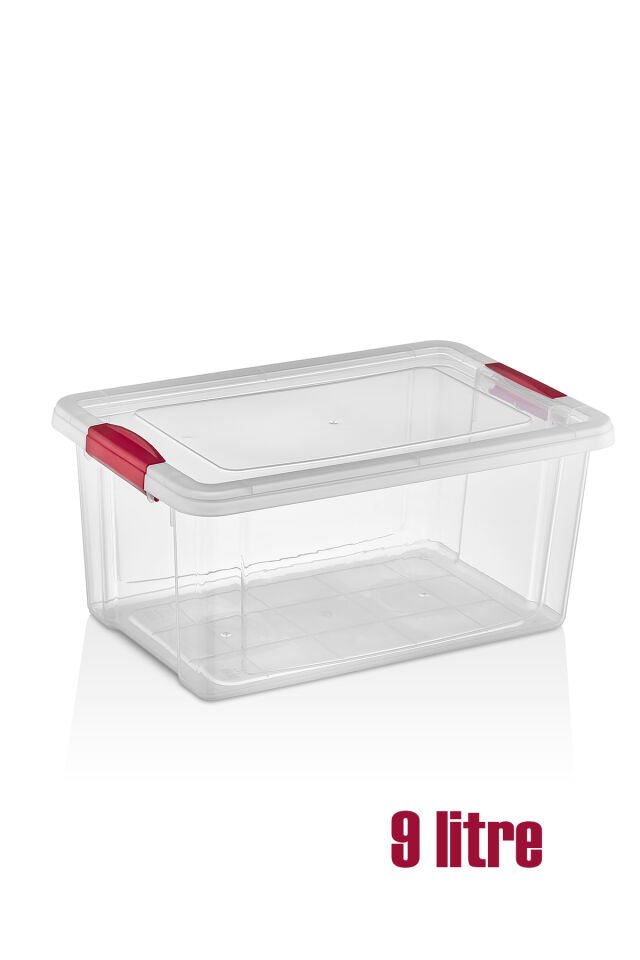 Porsima Org-472-2 Çok Amaçlı Saklama Kabı Kapaklı Organizer Kutu Makyaj Banyo Mutfak Düzenleyici - 9lt