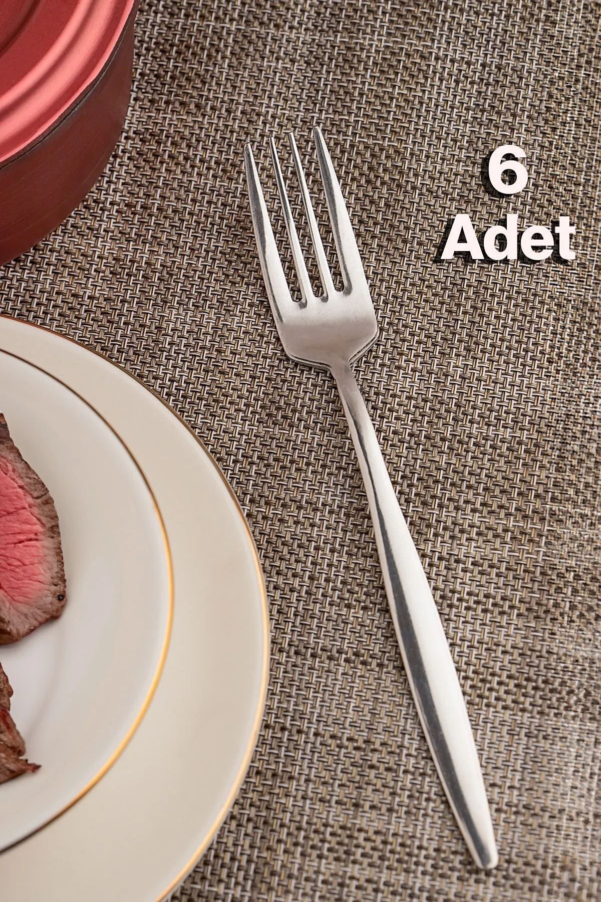 Porsima Parma 6 Parça Yemek Çatal Takımı