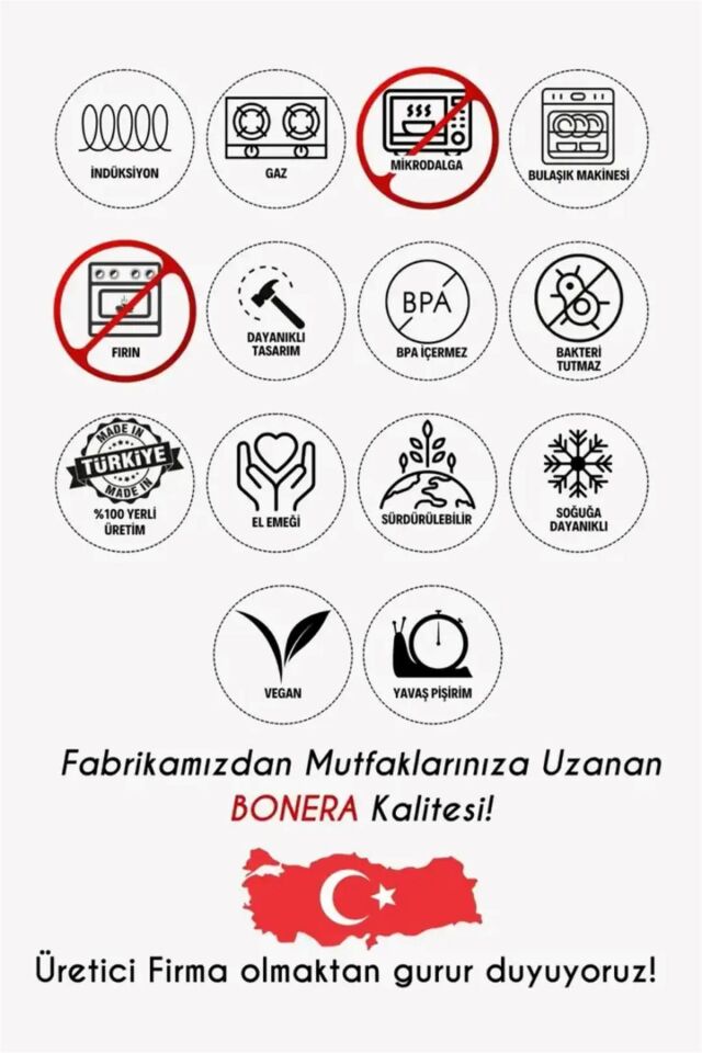 Bonera 1102 Lale Duduklu Tencere 14 Lt Açık Gri