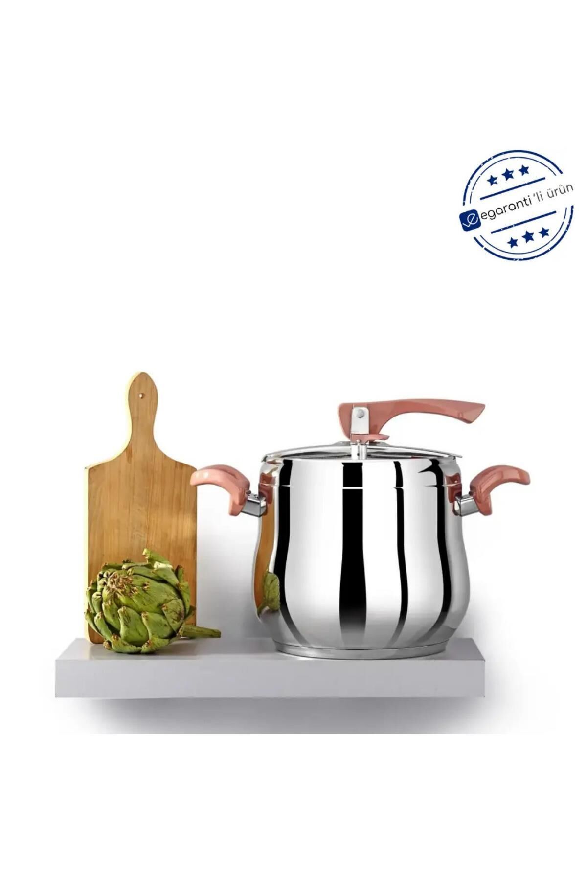 Bonera 1102 Lale Duduklu Tencere 14 Lt Açık Gri