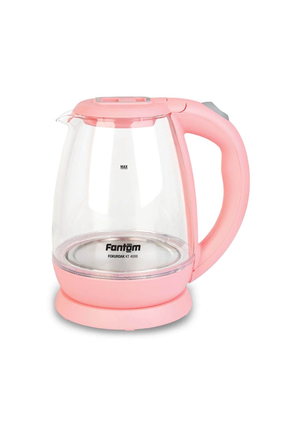 Fantom KT 4000 Fokurdak 1700 ML Cam Gövdeli Su Isıtıcı Kettle Pembe