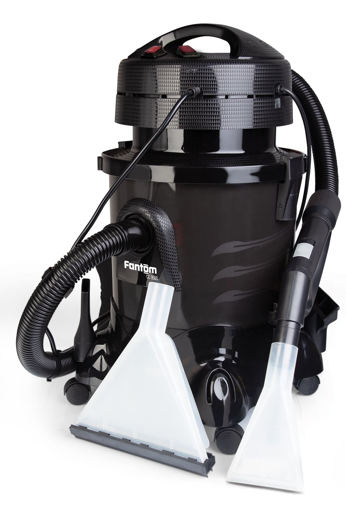 Fantom Robotix CC-9500 2400 W Su Filtreli Halı Yıkama Makinesi Siyah