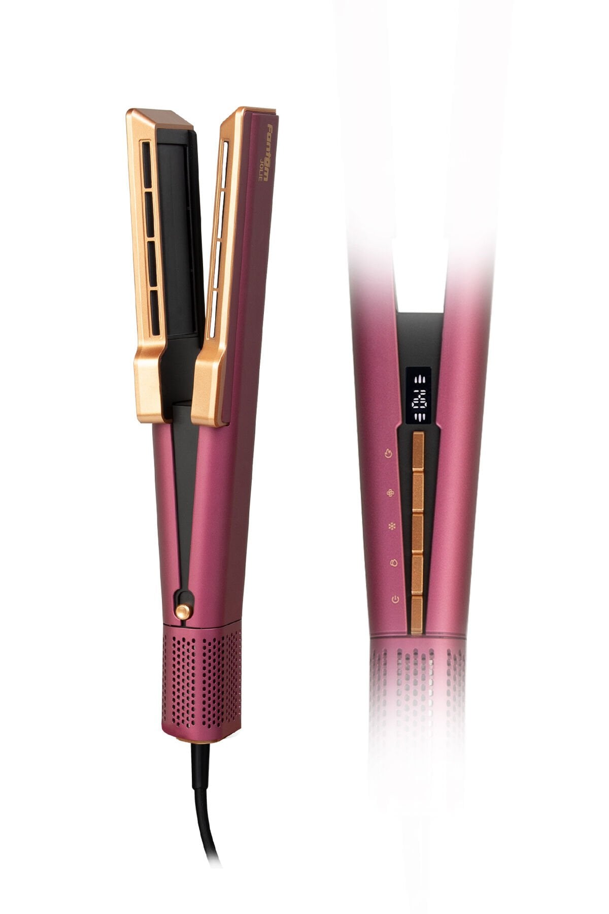 Fantom Jolie Hs1600 Hava Üflemeli Dijital Isı Göstergeli İyon Etkili Saç Düzleştirici Mürdüm