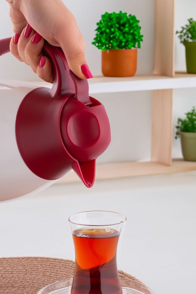 Porsima 2099 Magenta Cam Termos - Beyaz-1,3 L