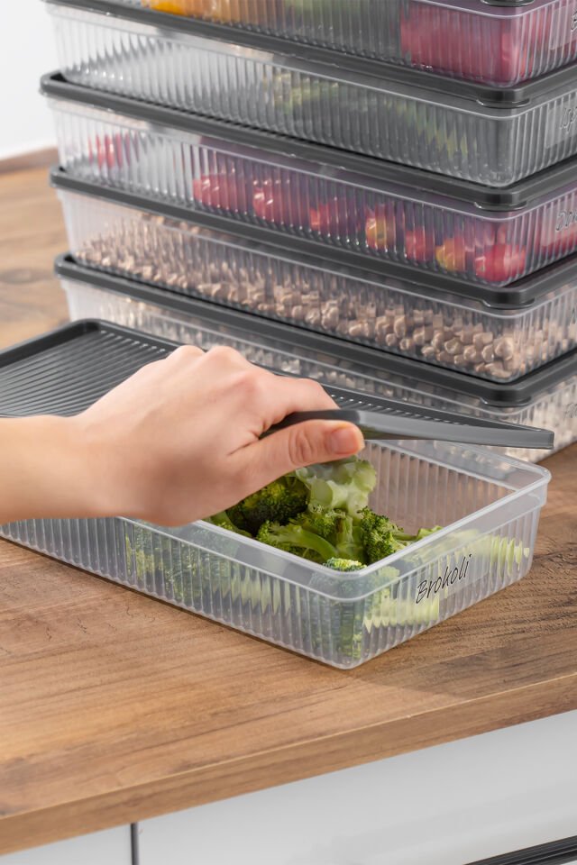 Porsima 24 Lü No-frost Buzdolabı Düzenleyici Saklama Kabı Antrasit