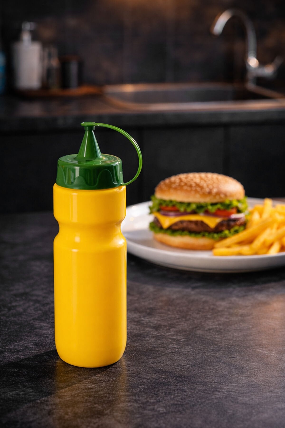 Herevin 161322-001 Hardal Şişesi 660 Ml Sarı