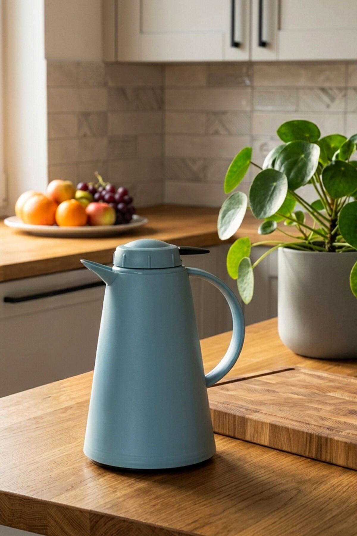 Herevin 161714-590-1 Plastik Termos Çay Termosu Su Termosu Sürahi 1,2 Litre Yeşil