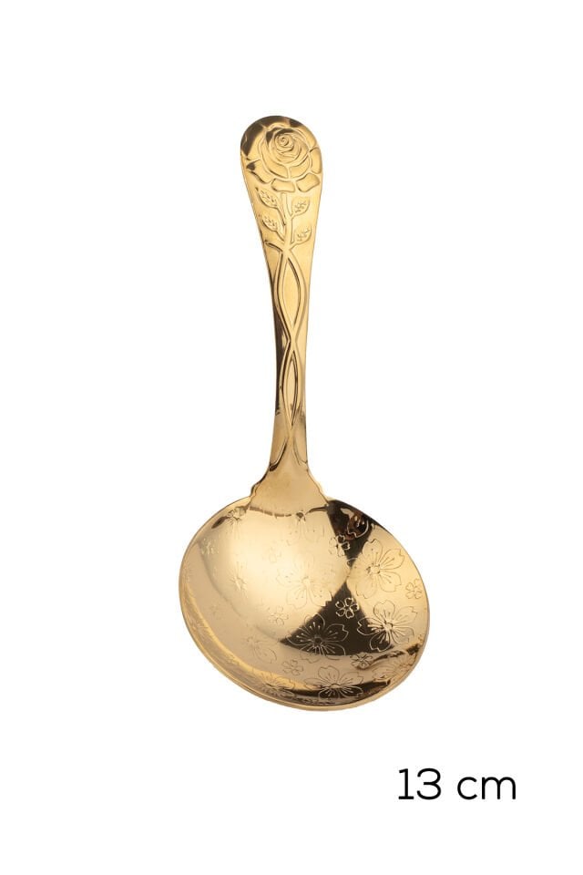 Porsima 5217 Metal Gold 2li Sos Kaşığı-Kaşık 13cm