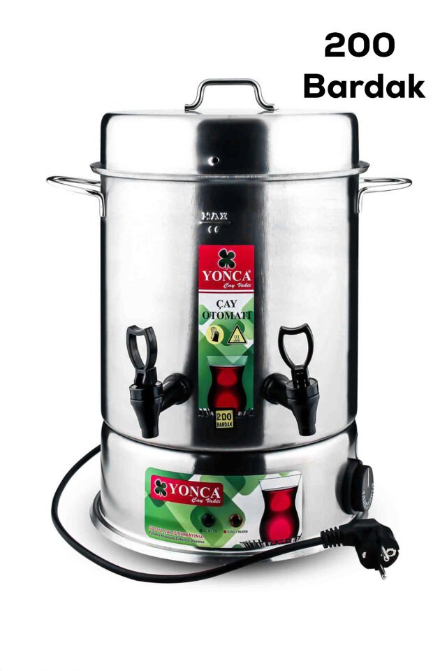 Lines Yonca 200 Bardak Semaver Çay Makinesi  & Elektrikli Çay Otomatı