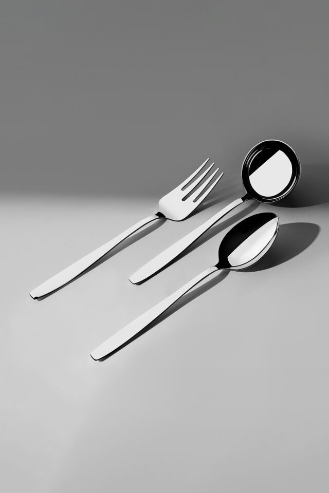 Nehir Sahra Sade 6 Parça Paslanmaz Çelik Servis Takımı