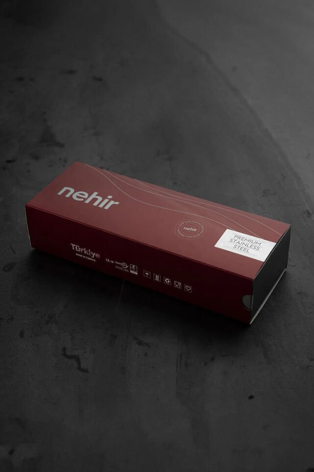 Nehir Sahra Sade 6 Parça Paslanmaz Çelik Servis Takımı