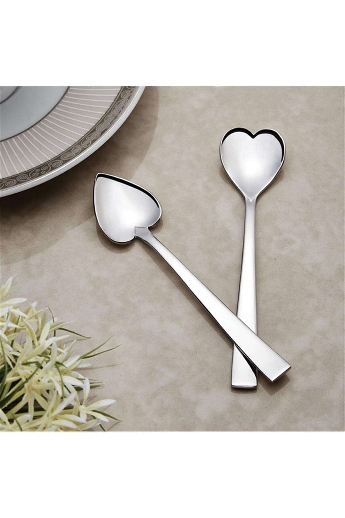 Nehir Can & Canan 12 Adet Kahve Kaşık Takımı Gümüş