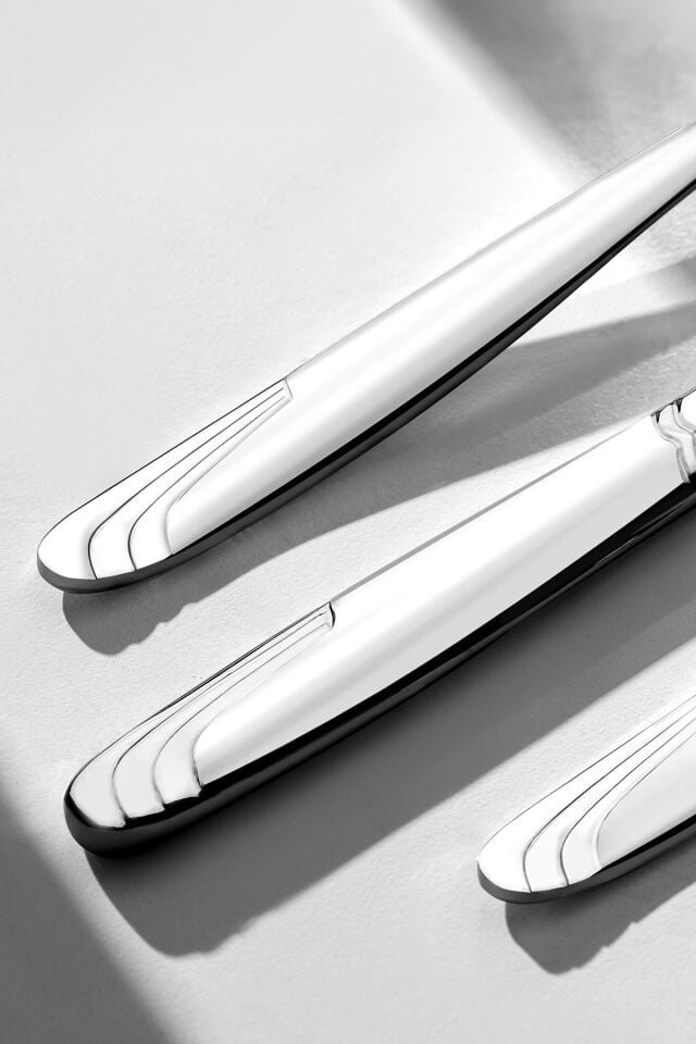 Nehir Lizbon Sade 12 Kişilik 89 Parça Kutulu Çatal Kaşık Bıçak Takımı