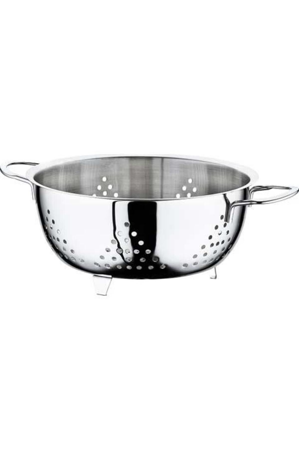 Oms 6081 Tek Parça Paslanmaz Çelik 24cm Ayaklı Süzgeç