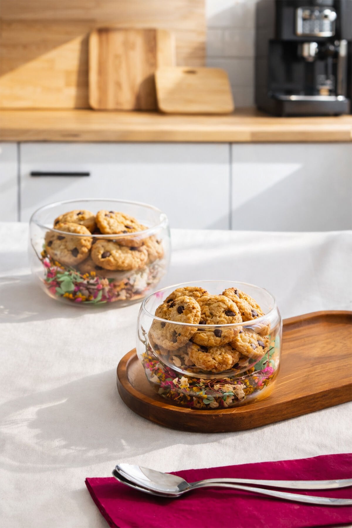 Porsima 434 Çift Cidarlı 2li Sunum Kasesi Sunumluk Çerezlik Salata Kasesi 300ml