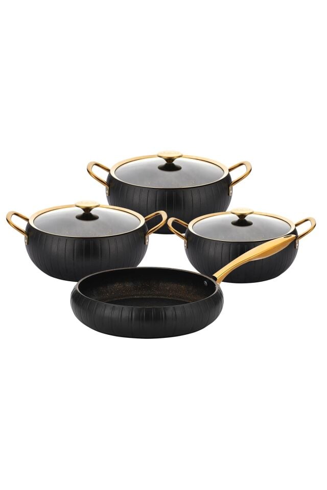 Oms 3528 7 Parça Meridian Tencer Seti Vizon Gold Kapak