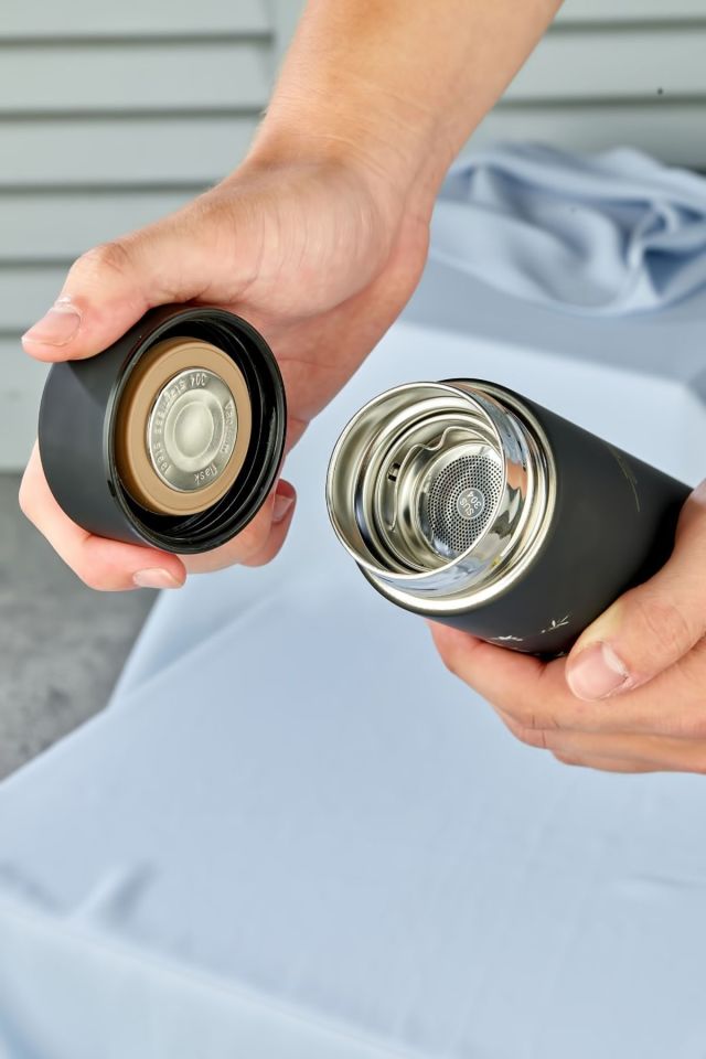 Porsima 1408-2 Paslanmaz Çelik Led Sıcaklık Göstergeli Akıllı Yalıtımlı Çay Kahve Termosu 500 ml