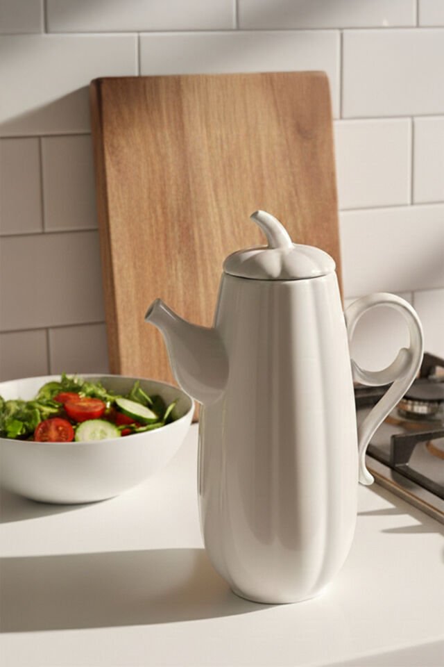 Porsima 17020 2li Pumpkin Porselen Çok Amaçlı Sunum ve Servis Yağdanlığı Yağlık Sirkelik Yağdanlık