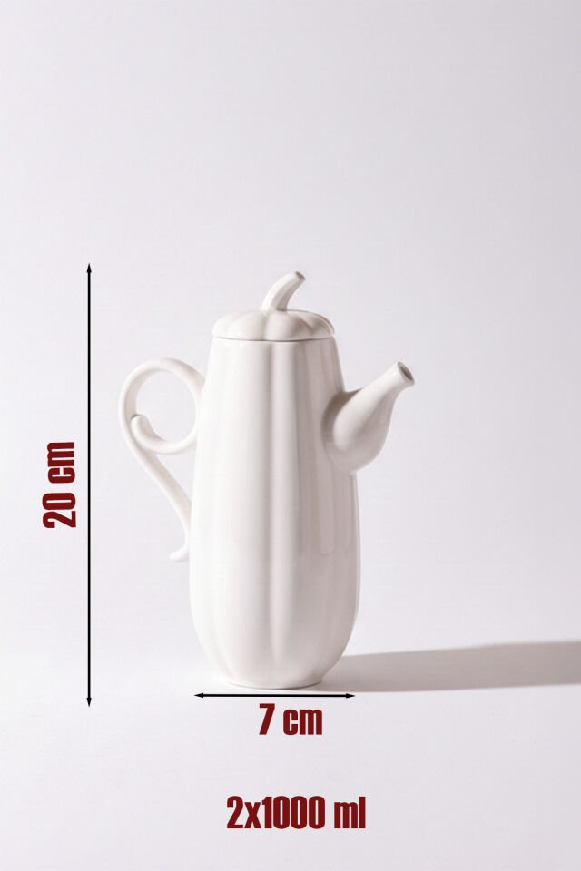 Porsima 17020 2li Pumpkin Porselen Çok Amaçlı Sunum ve Servis Yağdanlığı Yağlık Sirkelik Yağdanlık