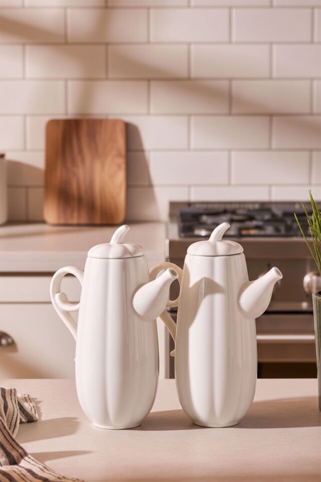 Porsima 17019 2li Pumpkin Porselen Çok Amaçlı Sunum ve Servis Yağdanlığı Yağlık Sirkelik Yağdanlık