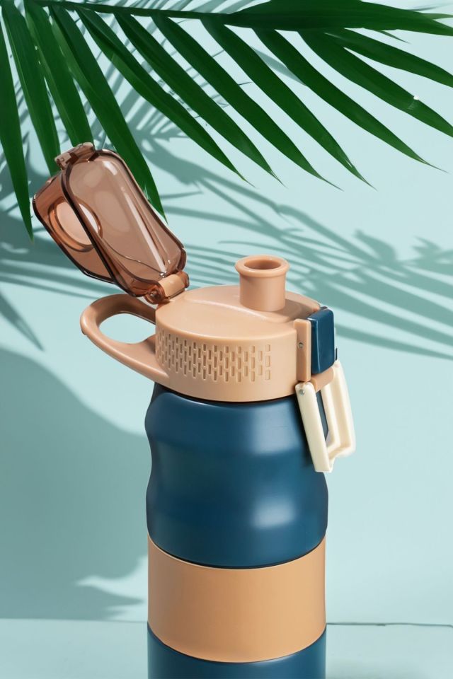 Porsima 1393-1 Paslanmaz Çelik Sızdırmaz Çift Katmanlı Yalıtımlı Çay Kahve Termosu 350 ml