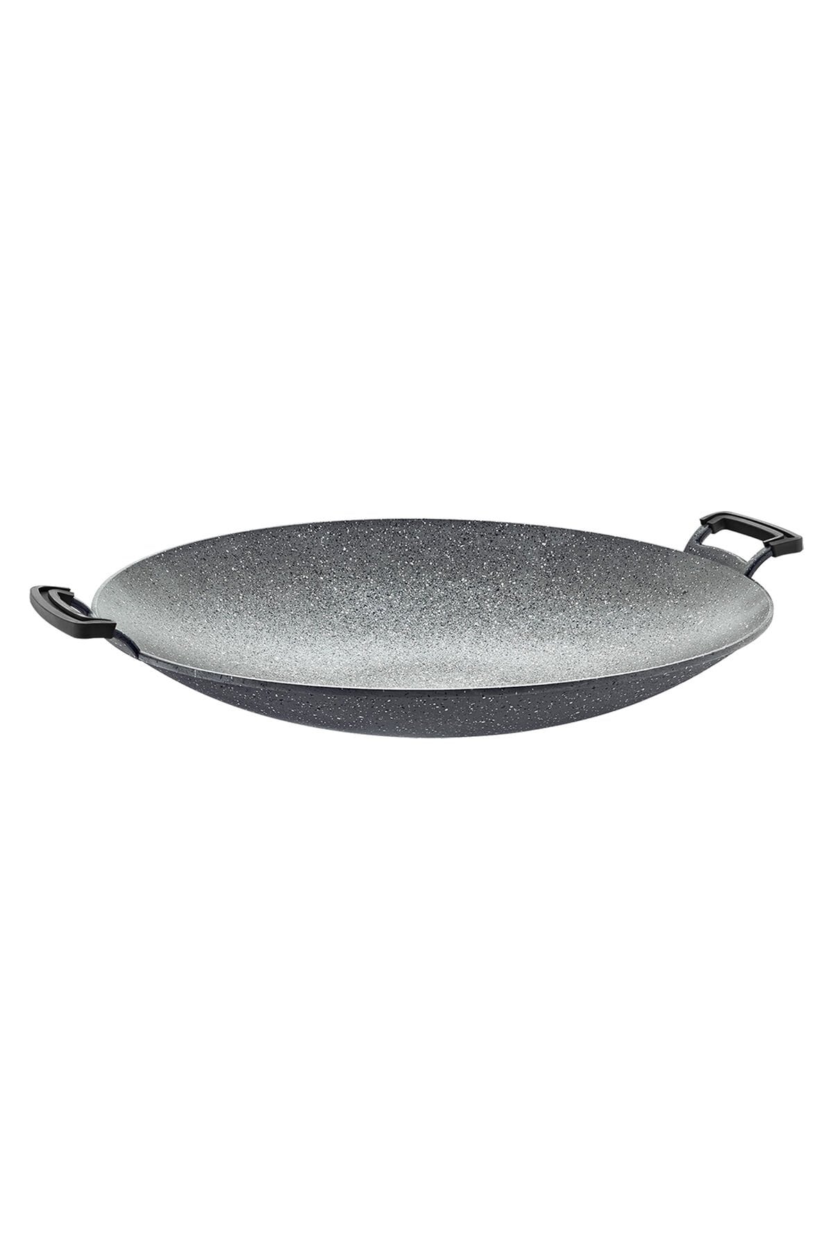 Oms 3255 40 Cm Granit Saç Kavurma Tava Kapaksız