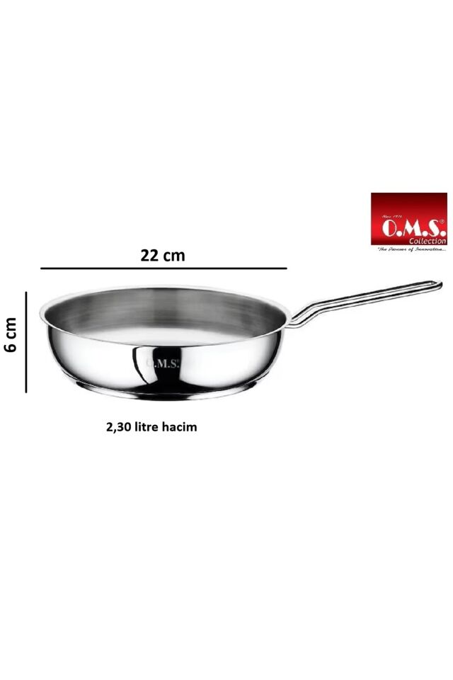 Oms Çelik Tava 22x6cm