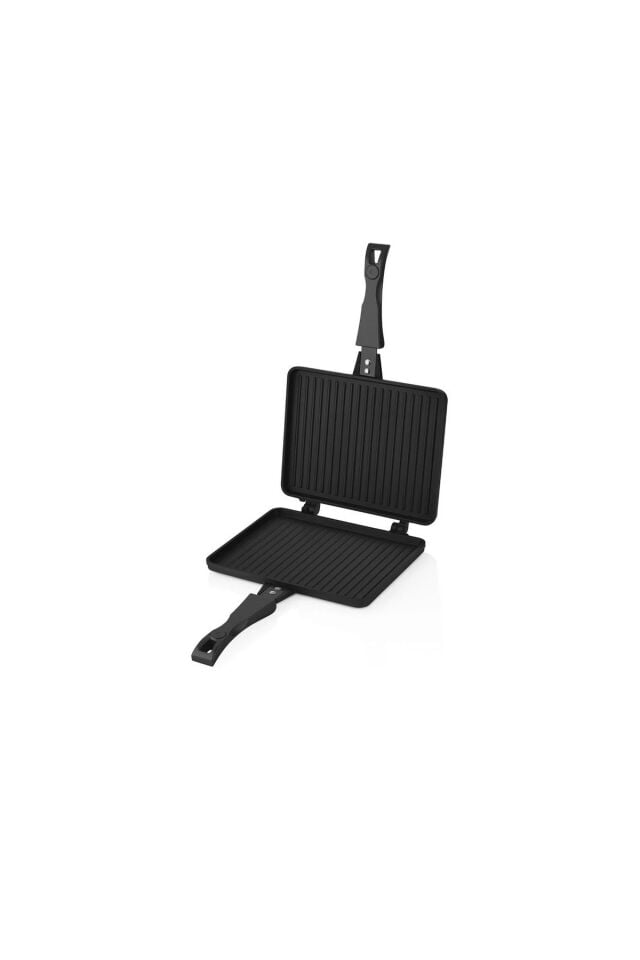 Oms 3773 Döküm Ocak Üstü Tost Makinesi 23x17cm