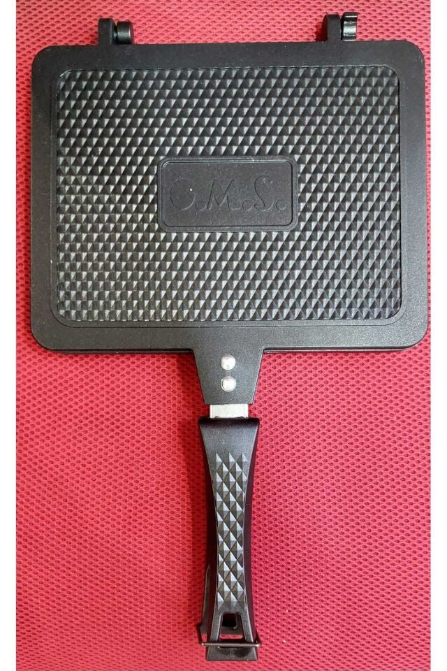 Oms 3773 Döküm Ocak Üstü Tost Makinesi 23x17cm